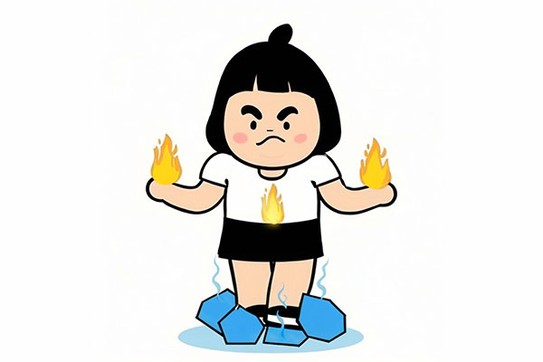 上热下寒,阴阳失衡